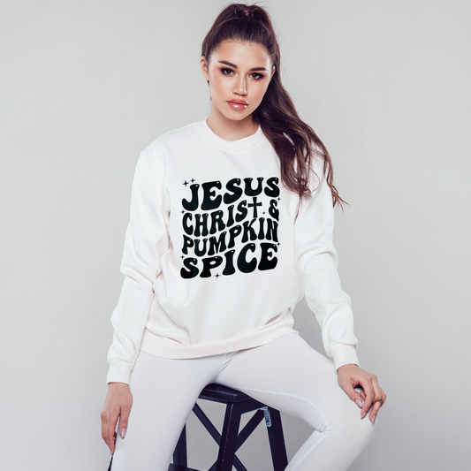 Jesus Christ & Pumpkin Spice {Crewneck}